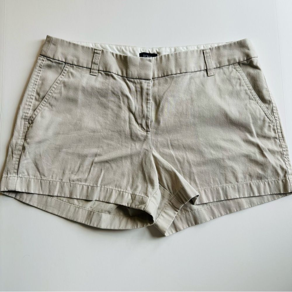 J.Crew Light Tan Women's Classic Comfortable Shorts SZ 10 Summer Beach Cotton